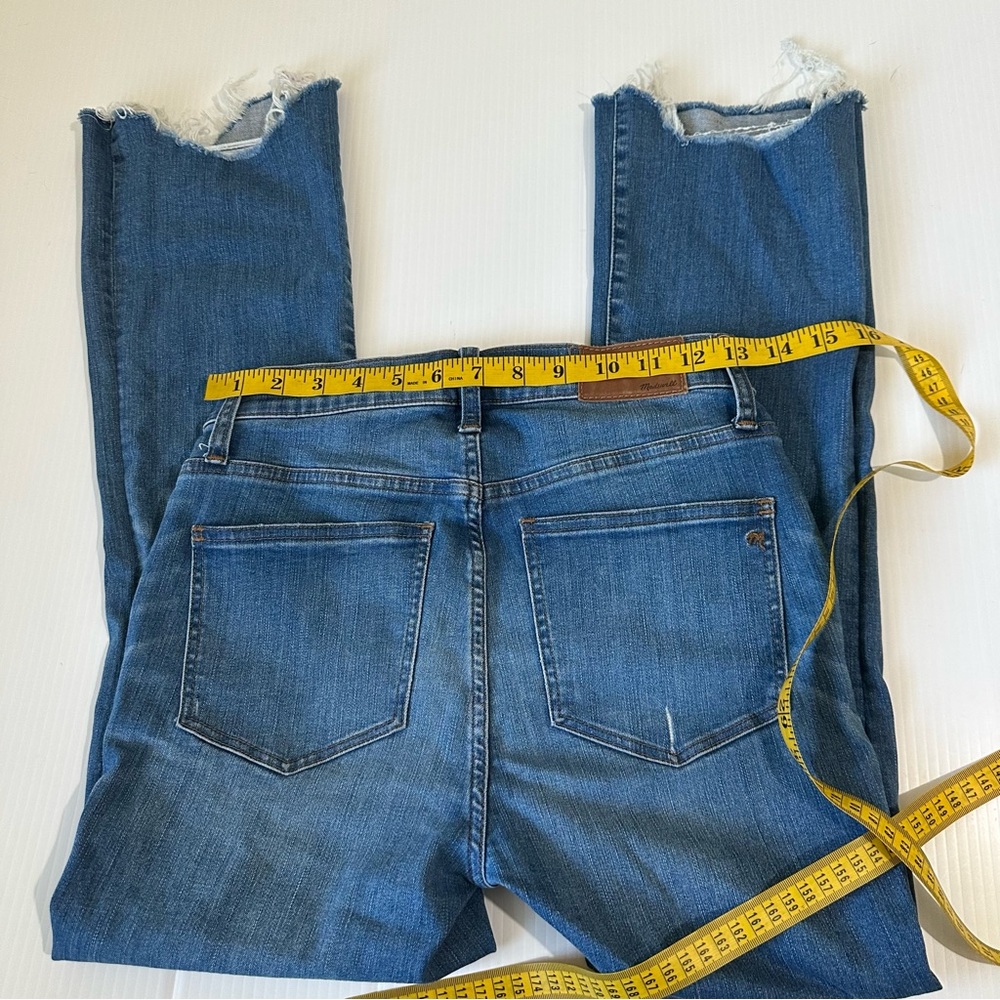 Madewell Cali Demi Boot Jeans Bronson Wash Button Front Edition, 26 - Picture 7 of 11